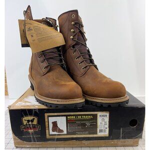 Men's Irish Setter Mesabi 8" WP Logger Work Boots Outdoor Sz. 11EE Brown Leather